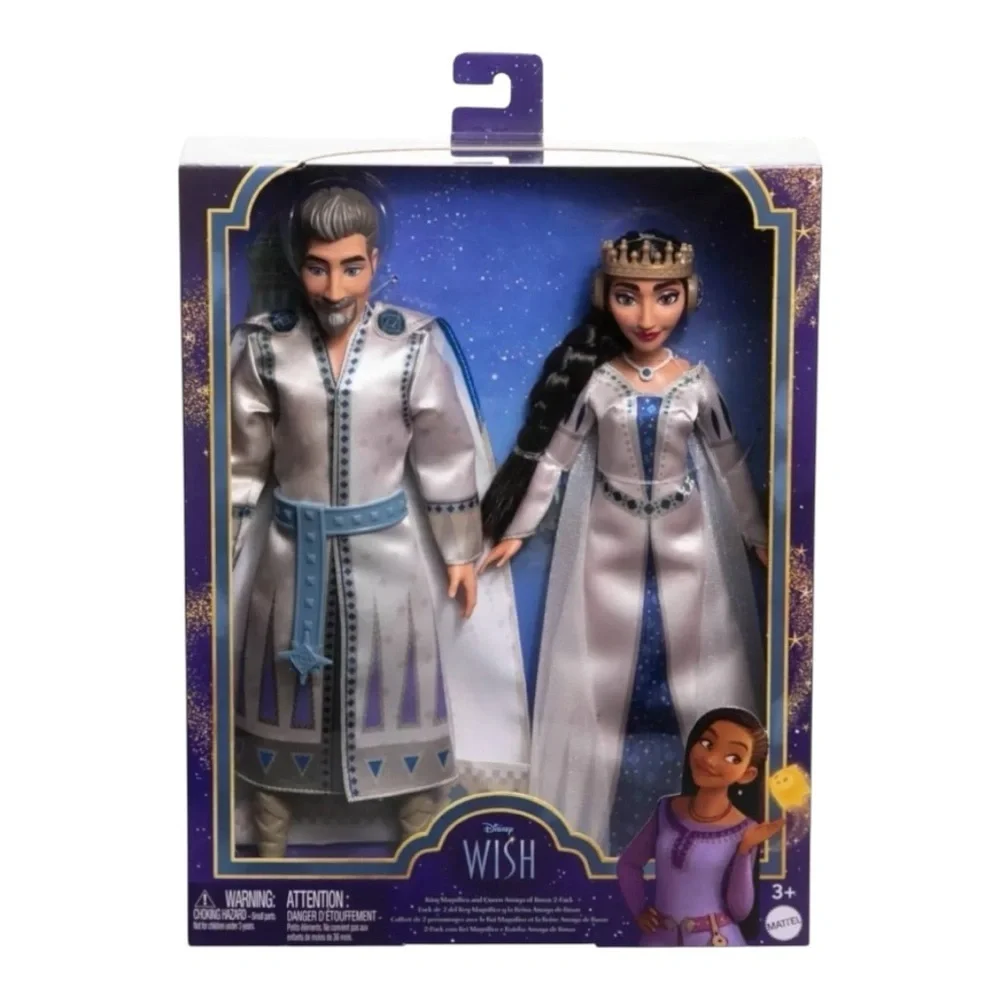 NWT-DISNEY-DISNEY 100-WISH KING MAGNIFICO & QUEEN AMAYA